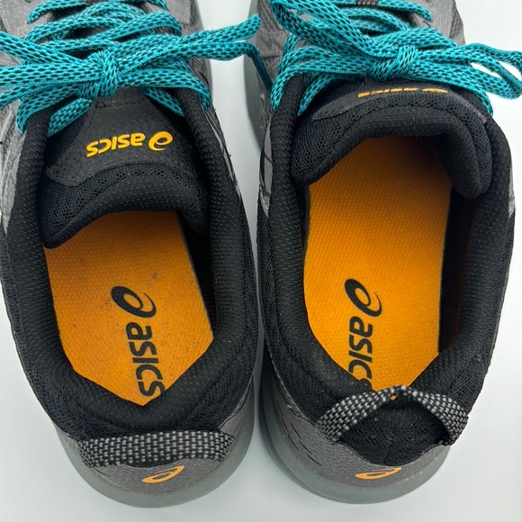 ASICS Women's Gray and Teal Running Shoes - Picture 7 of 7